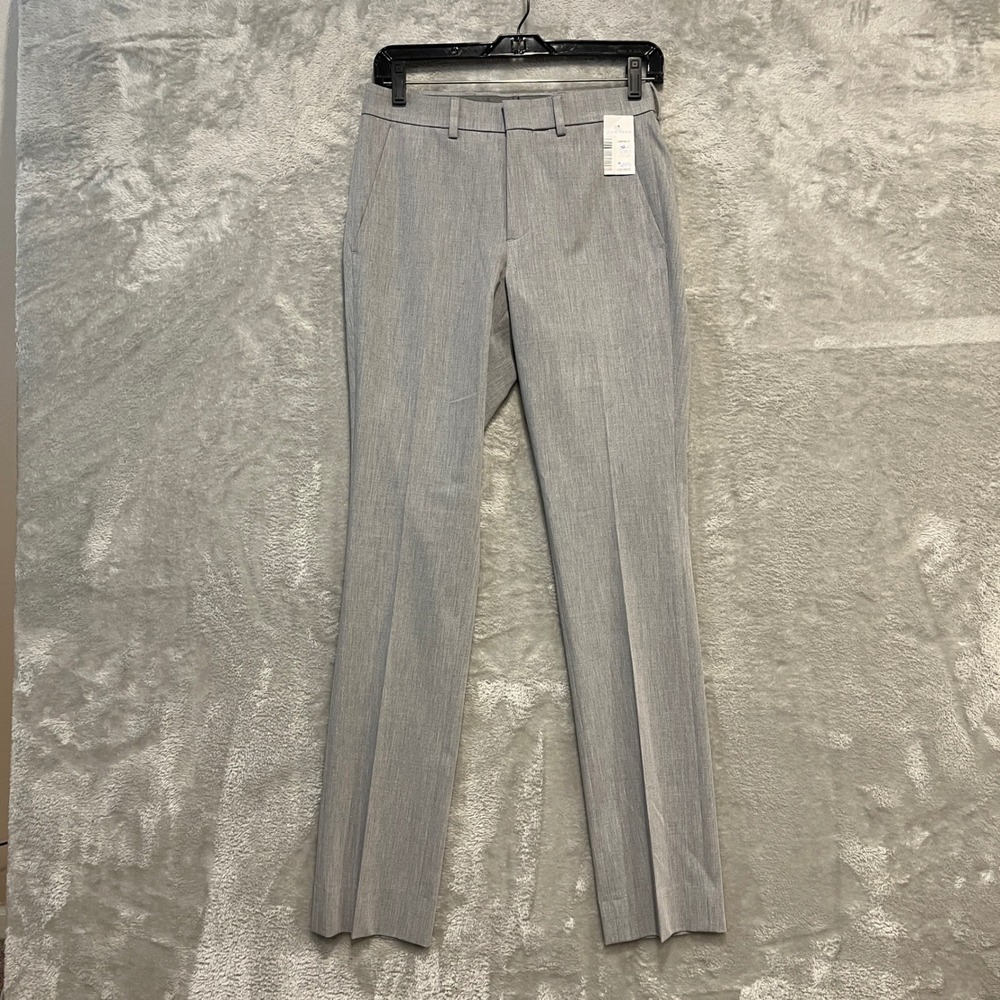 Egara Dress Pants Mens 28x32 Gray Skinny Fit Stretch Flat Front Trousers